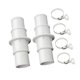thumbnail image 2 of 2 piezas de acoplamiento para conector de manguera de piscina profesional para piscinas elevadas con Blanco, 2 of 9