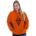 thumbnail image 3 of Wolf Pack Triangle Symbol Spirit Animal Unisex Plus Fleece Graphic Hoodie Brisco Brands 2X, 3 of 5