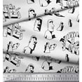 thumbnail image 3 of Soimoi Poly Georgette Fabric Easter Island Statue Face Print Fabric by Yard 42 Inch Wide, 3 of 3