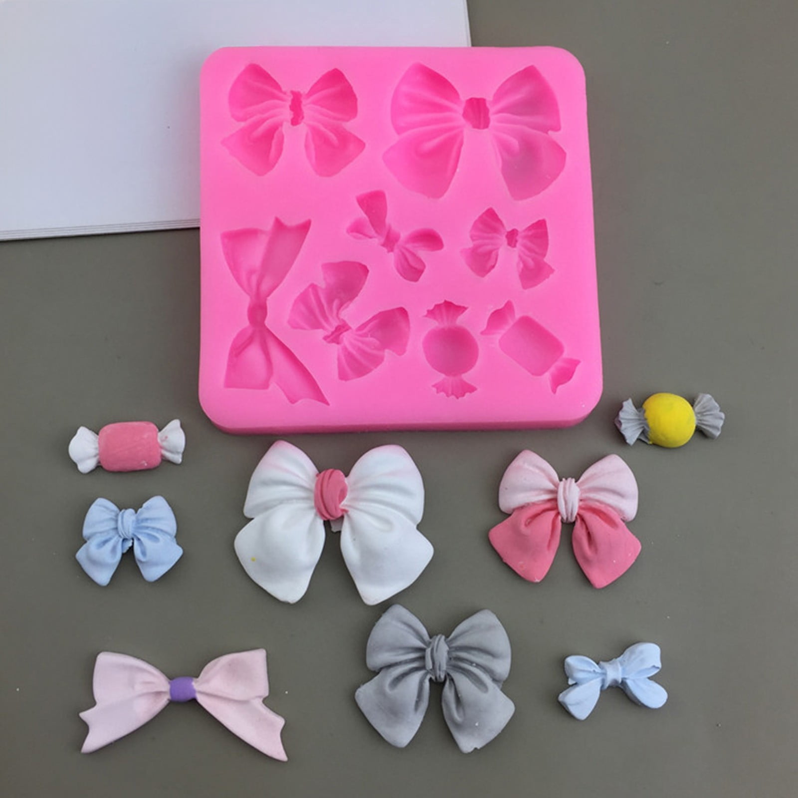 Bows & Bowknot Silicone Molds, Fondant, Chocolate, Gum Paste, Polymer Clay for Cake & Cupcake Decorating
