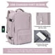 thumbnail image 3 of Mochila de viaje WONHOX Carry on para mujer y hombre Lotus Pink, 3 of 7