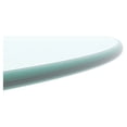 thumbnail image 3 of Mesa de vidrio templado circular de 20 pulgadas, vidrio transparente, 1 / 4 pulgadas de espesor, borde pulido circular, 3 of 5