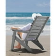 thumbnail image 2 of WINSOON HIPS Folding Adirondack Chairs with Arc Back & Cup Holder Set Of 2-Gray, 2 of 7