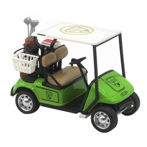 Mini Golf Model Diecast Metal Golf Cart Models Pullback Action Cart