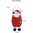 thumbnail image 5 of TAZEMAT Christmas Advent Hanging Calendar Xmas Felt Santa Claus Countdown Calendar with 24 Pockets for Kids Gifts Wall Door Hanging Decor Christmas Home, 5 of 5