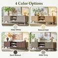 thumbnail image 7 of KeyWhat 70" TV Stand with 2 Soft Close Door, Modern Entertainment Center Console Table, Media Furniture for Living Room, Alder White, 7 of 7