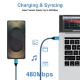 thumbnail image 4 of Type C Charger Block Fast Charging, PD 20W Charging Block with Type C to C Cable 6FT, USB C Block Charger Wall Adapter Plug Charger Station Power Base Compatible for iPhone Samsung Android, Blue, 4 of 7