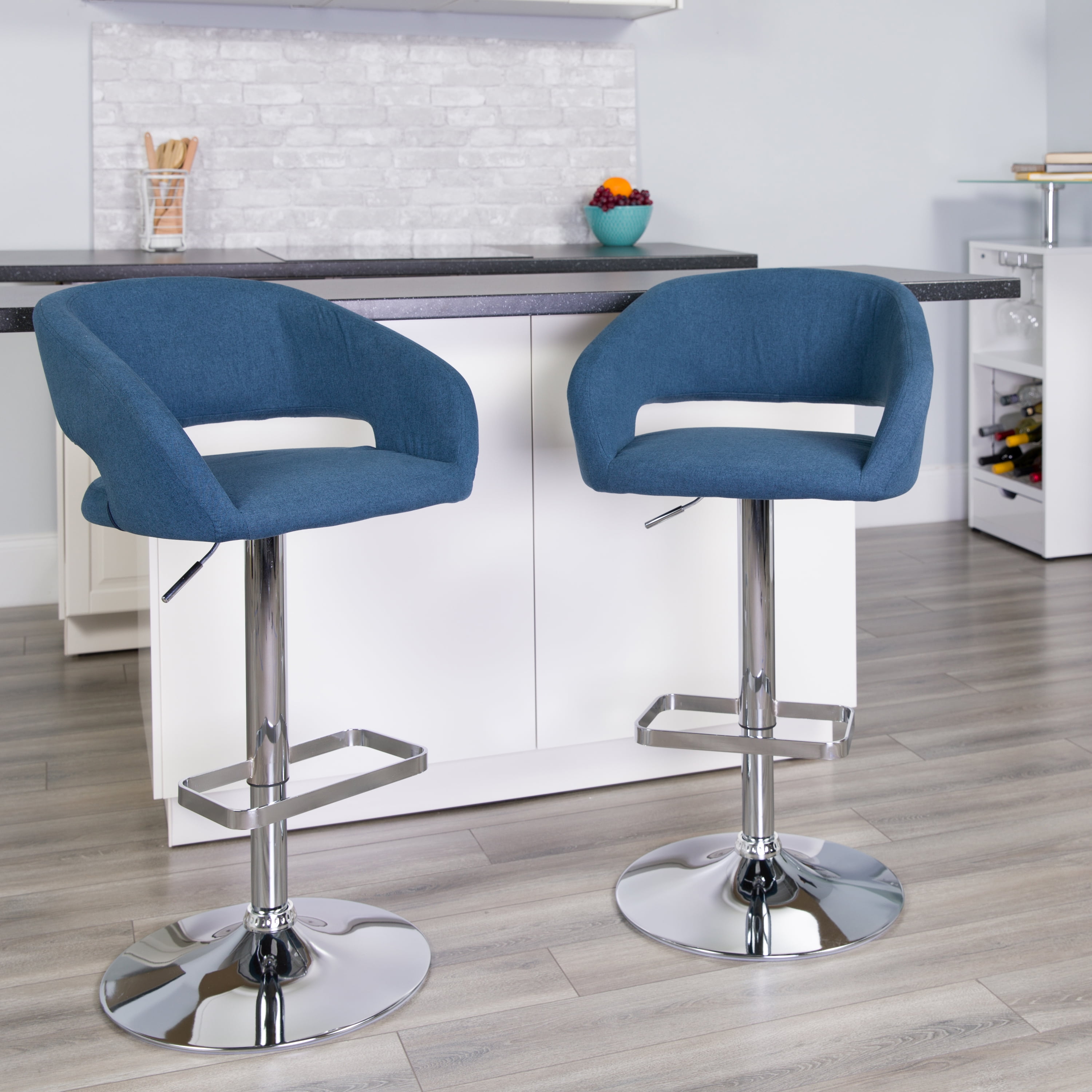 Flash Furniture Brown Fabric Barstool Flash Furniture Brown Fabric Barstool