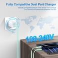 thumbnail image 3 of USB C Charger Fast Charging, 25W Dual Port PD Charger Block with 2pcs USB C to C Cable 6FT, Type C Charger Wall Charger Adapter Charging Box USB C Brick Cube with Type C Phone Charger Cords, Green, 3 of 8