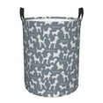 thumbnail image 2 of Uemuo Poodle Dog Pattern Circular Laundry Hamper Basket with handles,Collapsible laundry basket,Large capacity laundry hamper,Laundry Organizer-Medium, 2 of 8