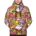 thumbnail image 2 of Bingfone Fruit-Flavored Ice-Cream Men's Drawstring Hoodie Long Sleeve Pocket Sweatshirts-Small, 2 of 6