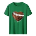 thumbnail image 5 of Mifsaly Short Sleeve Cotton T-Shirts Men Heart Football Graphic Game Day Summer tops Relaxed Fit Soft Breathable Casual Basic Tees Trendy Sports Style Going Out Shirts XXL, 5 of 5