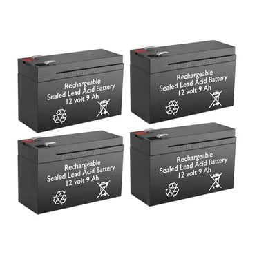 BatteryGuy BB battery HR9-12 replacement battery - BatteryGuy brand equivalent (High Rate - qty of 4)