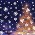 thumbnail image 1 of Adornos para ventanas con copos de nieve blancos, adornos y campanas, calcomanías adhesivas, 1 of 5