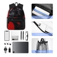 thumbnail image 5 of Fotbe Black Dog Red Background Lightweight Casual Laptop Backpack for Men and Women, Daily use Waterproof backpack, Backpack for College, 5 of 7