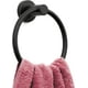 thumbnail image 1 of Toallero de aro negro mate para baño - Toallero para guardar toallas de baño - Toallero de pared moderno y resistente de acero inoxidable para baño., 1 of 1