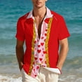 thumbnail image 4 of Awdenio Tshirts Shirts for Men Summer Beach Casual Short Sleeve Button Down Shirts Novelty Print Tropical Beach Shirts, 4 of 9