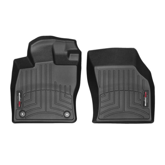 WeatherTech Custom Fit FloorLiners compatible with VW Jetta GLI, Jetta - 1st Row (Driver & Passenger), Black