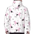 thumbnail image 7 of Honeii Cute Poodle Dog Pattern Mens Hoodies Men's Loose Sleeve Sweatshirt,Pullover Hooded Sweatshirt for Men,Essentials Hoodie-X-Large, 7 of 7