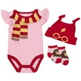 thumbnail image 1 of Harry Potter School Uniform 3-Piece Infant Bodysuit Set with Cap-6-9 Months, 1 of 2