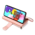 thumbnail image 4 of Dteck Wallet Case For Samsung Galaxy A51 (4G), Luxury Glitter Bling PU Leatether Zipper Purse Wallet Case with Built-in 9 Card Slots / Hand Strap, Pink, 4 of 6