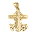 thumbnail image 1 of 18K Yellow Gold Cross Pendant - 24 mm, 1 of 3