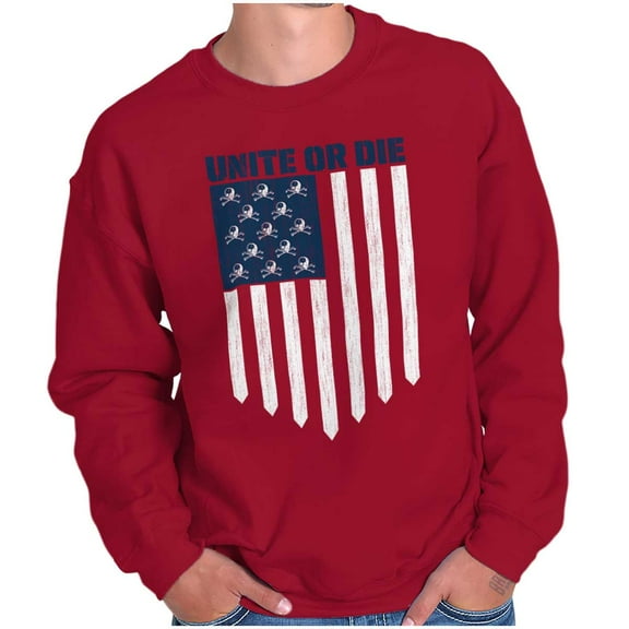 Unity Freedom Patriotic American Flag Sweatshirt for Men or Women Brisco Brands S