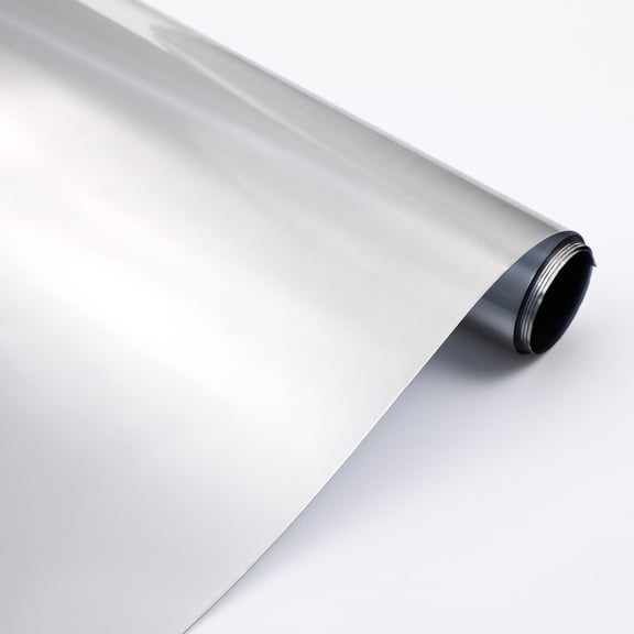 Foxnovo Glass Door Privacy Film Window Film Silver Pvc 1Pcs