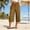 Coffee, variant on Delayuji Plus Size Womens Capri Pant Wrinkled Cotton Linen Pant Women Fashion Casual Loose Cropped Pants Summer S-5XL
