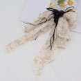 thumbnail image 5 of Unique Bargains 1 Pc Hair Clip Floral Bow Pattern Claw Clip 7.87"x1.77"x12.20" White Orange, 5 of 5