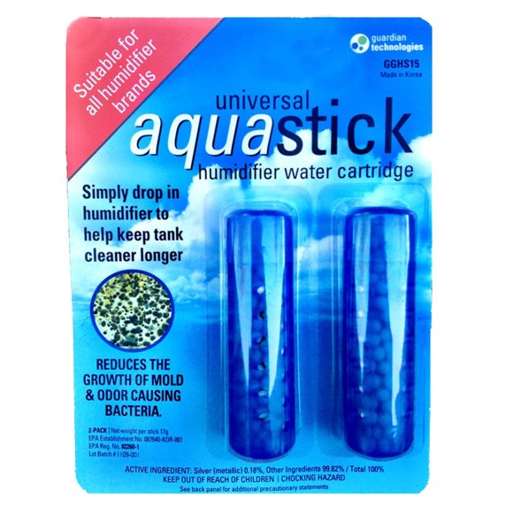Guardian Technologies GGHS15 Aquastick Tratamiento humidificador antimicrobiano, paquete de 2, humidificadores Pure Guardian, tanques de agua humidificador evaporativo