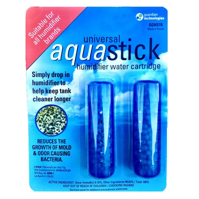 Guardian Technologies GGHS15 Aquastick Tratamiento humidificador antimicrobiano, paquete de 2, humidificadores Pure Guardian, tanques de agua humidificador evaporativo