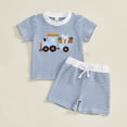 thumbnail image 4 of Kiijoy Baby Boys Easter Outfits Letter Embroidery Short Sleeve T-Shirt Shorts Set, Sizes 6-12 Months, 4 of 6