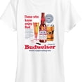 thumbnail image 3 of Budweiser - Vintage Bud Ad - Women's Short Sleeve Graphic T-Shirt, 3 of 5