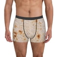 thumbnail image 4 of Wukai Tortilla Print Men’s Underwear Breathable Boxer Briefs,&nbsp;Moisture Wicking & Breathable-Small, 4 of 7