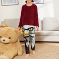 thumbnail image 6 of Xecao American Bald Eagle Print Teenagers' Pajama Pants Long Sleep Pants Soft Elastic Waist Pajama Bottoms Elastic waist with 2 Pockets 5-16 Years-XS(5-6), 6 of 6