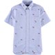 thumbnail image 1 of Ralph Lauren Camisa con botones bordados para hombre, azul, extragrande Ralph Lauren  Botones al frente, 1 of 1