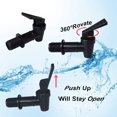 thumbnail image 3 of 8 Pcs Robinet de Refroidisseur de Remplacement Bouteille d'Eau, Ensemble de Distributeur, Bec Réutilisable Distributeur de Boissons, 3 of 4