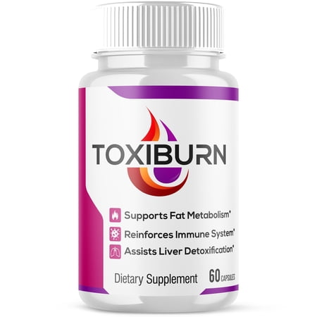 Toxiburn - Pills for Weight Loss - Energy Boosting Dietary Supplements for Weight Management and Metabolism - Advanced Ketogenic Ketones - 60 Capsules (1 Pack)