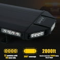 thumbnail image 5 of Xprite Black Hawk 48" Professional Amber LED Stealth Low Profile Roof Top Strobe Light Bar, 5 of 7