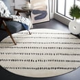 thumbnail image 2 of SAFAVIEH Melody Cora Modern Area Rug, Ivory/Black, 6'7" x 6'7" Round, 2 of 8