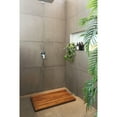 thumbnail image 5 of Nordic Teak 31.4" x 19.6" Oiled Shower and Bath Mat with Wide End Slat - Brown, 5 of 5
