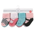 thumbnail image 3 of Luvable Friends Baby Cotton Rich Terry Socks 16-Pack, Mint Pink Mary Janes, 0-6 Months, 3 of 3