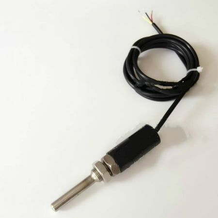 

DS18B20 Digital Temperature Sensor M12*1 Thread Probe 7mm*50mm 3-core Wire SUS201 Stainless Steel Waterproof Temperature Probe