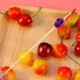 thumbnail image 2 of FELTECHELECTR 100 palillos desechables hechos a mano para cócteles, palillos creativos de bambú para aperitivos, palillos de madera para frutas, decoración de fiestas, palillos., 2 of 6