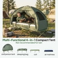 thumbnail image 4 of Outsunny Lit de Camp de Randonnée pour Tente, Ensemble Portable avec Sac de Couchage et Matelas, 4 of 10