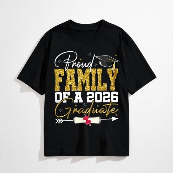 Proud Family of Senior 2026 Graduate Family Graduation 2026 T-Shirt