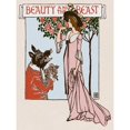 thumbnail image 3 of Crane, Walter 12x14 Black Modern Framed Museum Art Print Titled - Beauty and the Beast Title Page, 3 of 5