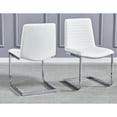 thumbnail image 3 of Best Master Furniture  Grea Fabric Upholstered Side Chair (Set of 2) White/Gold Gold Finish, 3 of 5