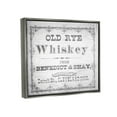thumbnail image 3 of Stupell Industries Vintage Old Rye Whiskey Graphic Art Luster Gray Floating Framed Canvas Print Wall Art, Design by Lil' Rue, 3 of 8